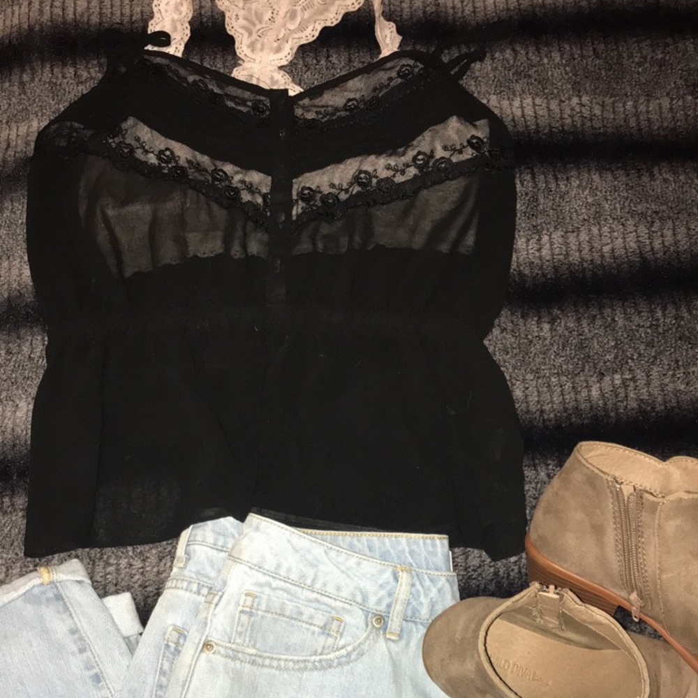Forever 21 Sheer Tank Top